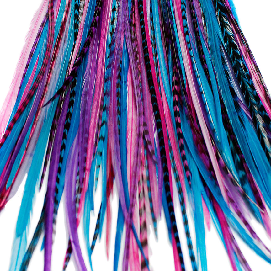 20x Discount B-Grade Feathers - Berry