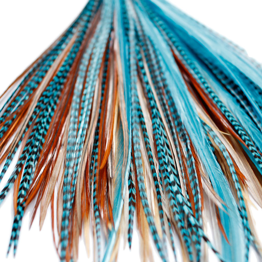 20x Discount B-Grade Feathers - Turquoise Naturals