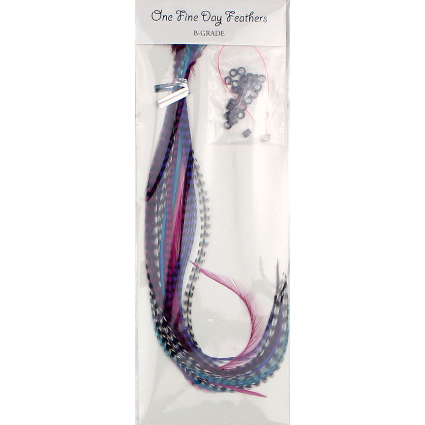 20x Discount B-Grade Feathers - Petunia