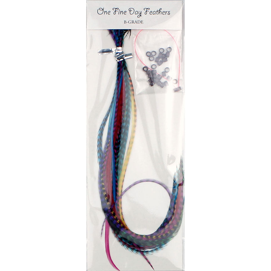 20x Discount B-Grade Feathers - Dyed Brights