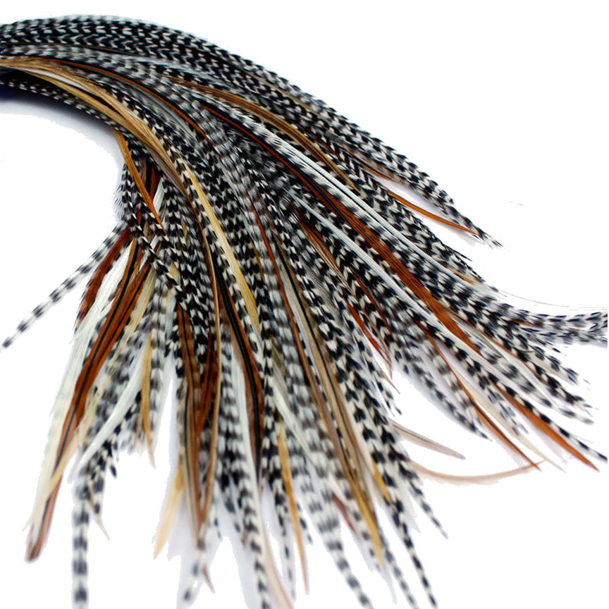 20x Short 7-9 inch Feathers - Mixed Naturals