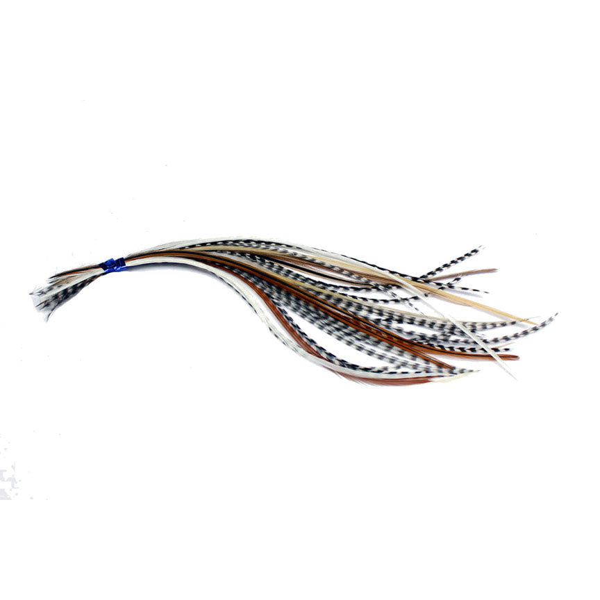 20x Short 7-9 inch Feathers - Mixed Naturals