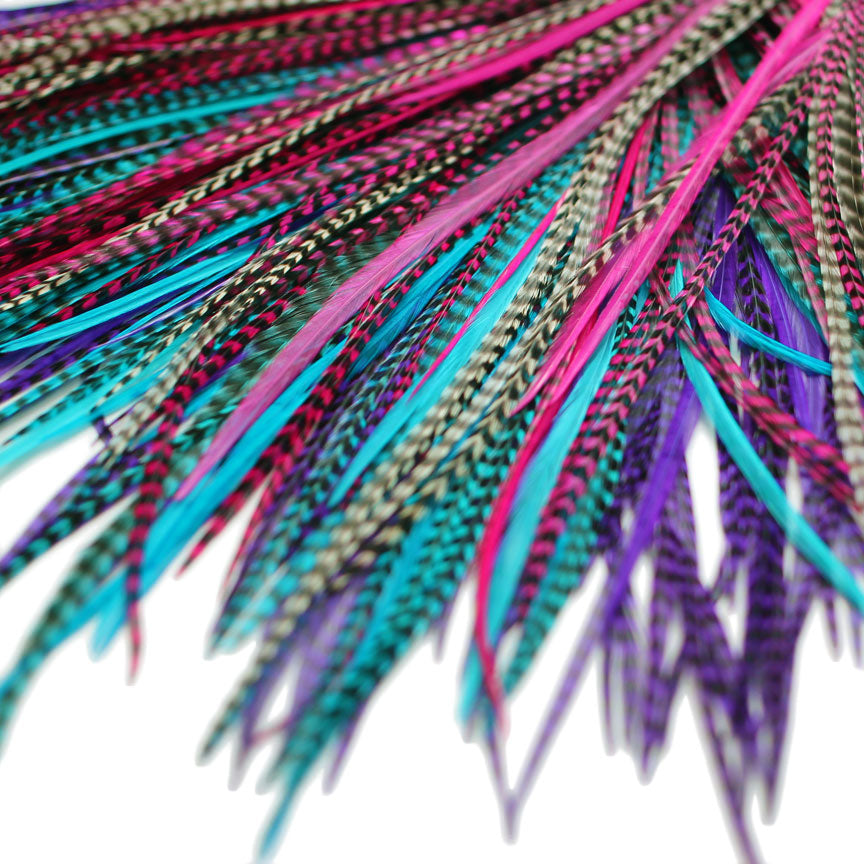 20x Discount B-Grade Feathers - Petunia