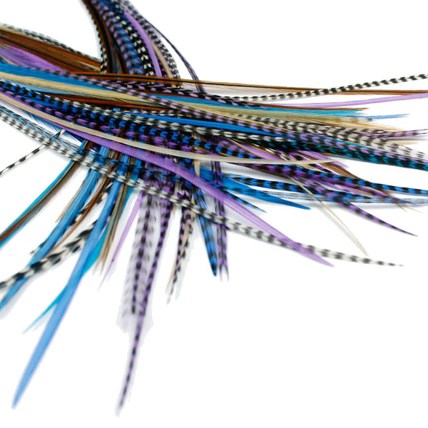 25x Short 7-9 inch Feathers - Starlight Naturals